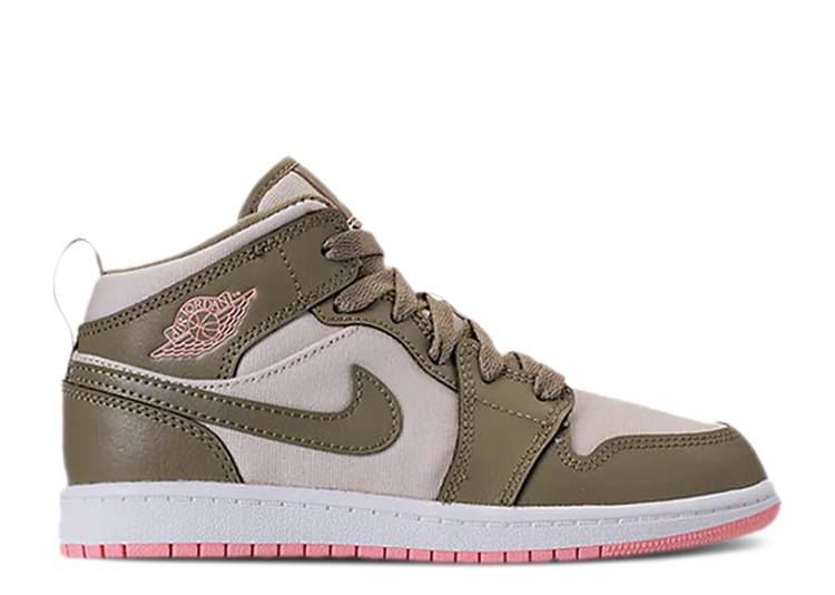 楽天スニケス【 AIR JORDAN JORDAN 1 MID GP 'TROOPER BLEACHED CORAL' / TROOPER BLEACHED CORAL LIGHT 】 ナイキ ミッド エアジョーダン ジュニア キッズ ベビー マタニティ スニーカー