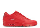 ナイキ NIKE マックス レザー 赤 レッド 白色 ホワイト エアマックス 'UNIVERSITY RED' ジュニア キッズ 【 RED NIKE 90 LEATHER GS UNIVERSITY WHITE 】