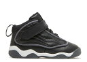 【 AIR JORDAN JORDAN PRO STRONG TD 'BLACK WHITE' / BLACK WHITE METALLIC DARK GREY ANTHRACITE 】 ナイキ プロ 黒色 ブラック 白色 ホワイト 灰色 グレー エアジョーダン ベビー