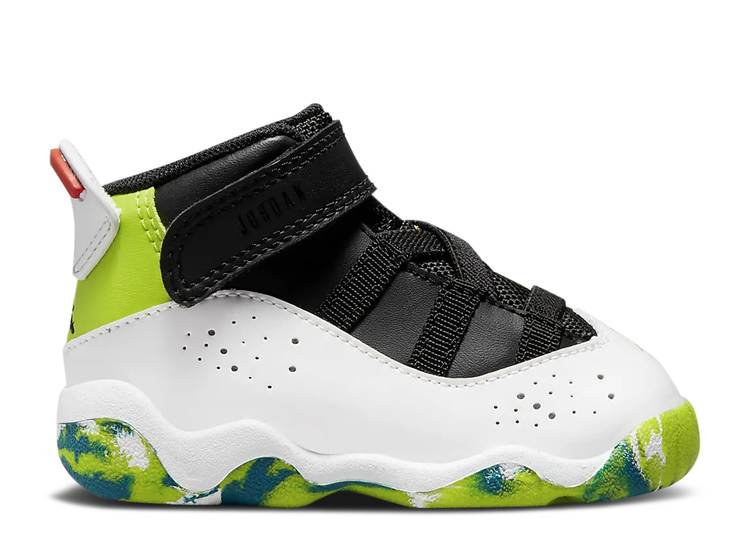 【 AIR JORDAN JORDAN 6 RINGS TD 'HIS AIRNESS' / BLACK TEAM ORANGE KUMQUAT WHITE 】 ナイキ リング 黒色 ブラック チーム 橙 オレンジ 白色 ホワイト エアジョーダン ベビー