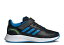 【 ADIDAS RUNFALCON 2.0 J 'BLACK BLUE RUSH' / CORE BLACK BLUE RUSH CLOUD 】 アディダス 青色 ブル..