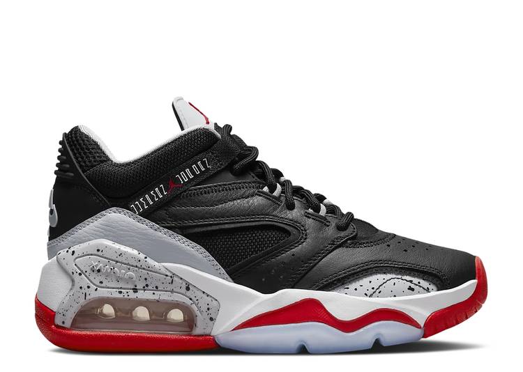  AIR JORDAN JORDAN POINT LANE GS 'BLACK UNIVERSITY RED SPECKLED' / BL...