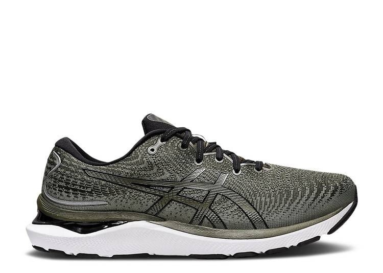 【 ASICS GEL CUMULUS 24 'OLIVE CANVAS' / OLIVE CANVAS BLACK 】 オリーブ 黒色 ブラック スニーカー メンズ アシックス