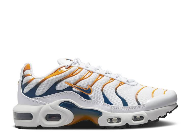 【 NIKE AIR MAX PLUS GS 'WHITE KUMQUAT MARINA' / WHITE KUMQUAT BLACK MARINA 】 マックス 白色 ホ..