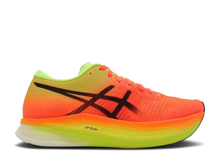 【 ASICS WMNS METASPEED SKY 'SHOCKING ORANGE' / SHOCKING ORANGE BLACK 】 スカイ 橙 オレンジ 黒色 ブラック スニーカー レディース アシックス