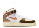 【 NIKE AIR FORCE 1 MID QS 'ALE BROWN' / WHITE TOTAL ORANGE ALE BROWN 】 ミッド 白色 ホワイト 橙 オレンジ 茶色 ブラウン エアフォース スニーカー メンズ ナイキ