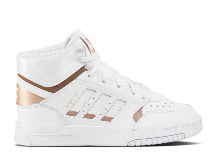 【 ADIDAS WMNS DROP STEP 'WHITE COPPER METALLIC' / FOOTWEAR WHITE COPPER METALLIC 】 アディダス 銅色 コッパー 白色 ホワイト スニーカー レディース