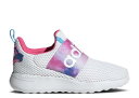 【 ADIDAS LITE RACER ADAPT 4.0 J 039 WHITE ACID WASH 039 / CLOUD WHITE SKY RUSH SOLAR PINK 】 アディダス ライト アダプト 白色 ホワイト スカイ ラッシュ ピンク ジュニア キッズ ベビー マタニティ スニーカー