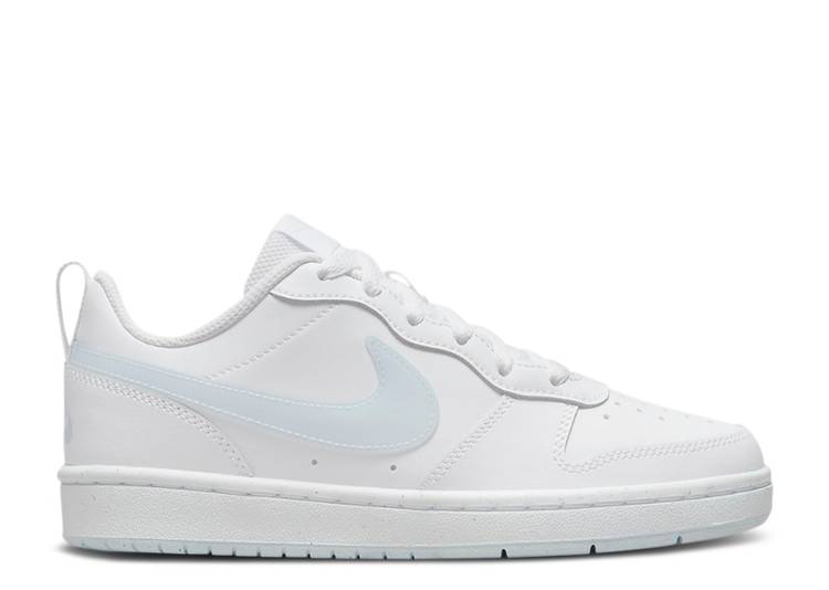 【 NIKE COURT BOROUGH LOW 2 GS 'WHITE AURA' / WHITE AURA WHITE 】 コート 白色 ホワイト オーラ ...