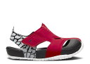 【 AIR JORDAN JORDAN FLARE SANDAL TD 'GIRAFFE' / GYM RED WHITE BLACK 】 ナイキ 赤 レッド 白色 ホワイト 黒色 ブラック エアジョーダン ベビー