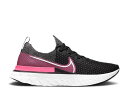 【 NIKE WMNS REACT INFINITY RUN FLYKNIT 'BLACK PINK BLAST' / BLACK WHITE PINK BLAST 】 リアクト ラン フライニット ピンク 黒色 ブラック 白色 ホワイト ブラスト スニーカー レディース ナイキ