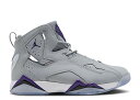 【 AIR JORDAN JORDAN TRUE FLIGHT GS 'WOLF GREY PURPLE' / WOLF GREY COURT PURPLE W...
