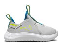 【 NIKE FLEX PLUS TD 'GREY FOG PHOTO BLUE' / GREY FOG PHOTO BLUE ATOMIC GREEN 】 灰色 グレー 青色 ブルー 緑 グリーン ベビー ナイキ