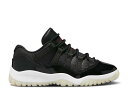 【 AIR JORDAN JORDAN 11 RETRO LOW PS '72-10' / BLACK WHITE SAIL GYM RED 】 ナイキ 黒色 ...
