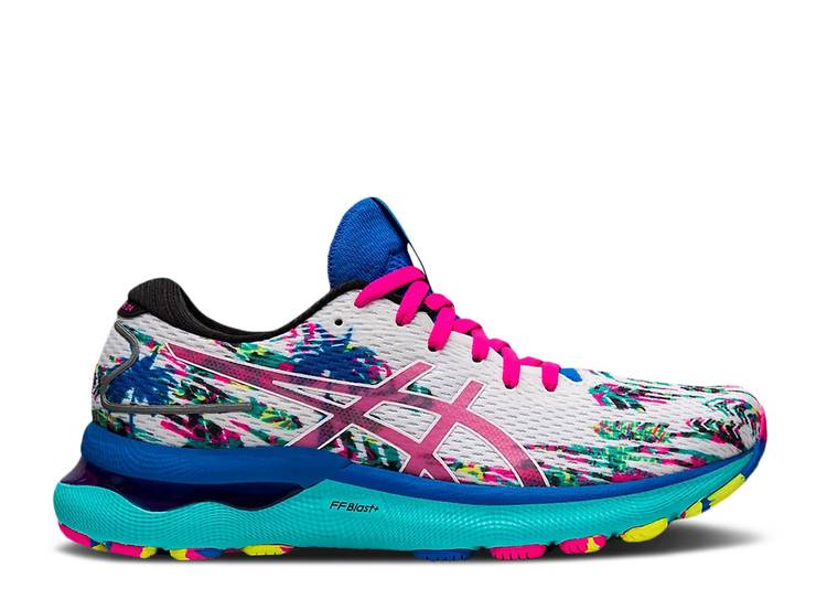 【 ASICS WMNS GEL NIMBUS 24 'TROPICAL' / WHITE PINK GLOW 】 白色 ホワイト ピンク スニーカー レディース アシックス