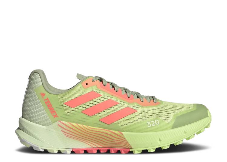 【 ADIDAS TERREX AGRAVIC FLOW 2 'PULSE LIME TURBO' / PULSE LIME TURBO CLOUD WHITE 】 アディダス フローレス ライム ターボ 白色 ホワイト スニーカー メンズ