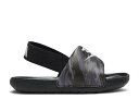 【 NIKE KAWA SLIDE SE TD 'BLACK CAMO' / BLACK BLACK PURE PLATINUM 】 サンダル 黒色 ブラック ピュア プラチナム ベビー ナイキ