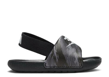 ナイキ NIKE サンダル 黒色 ブラック ピュア プラチナム 'BLACK CAMO' ベビー 【 PLATINUM NIKE KAWA SLIDE SE TD BLACK PURE 】