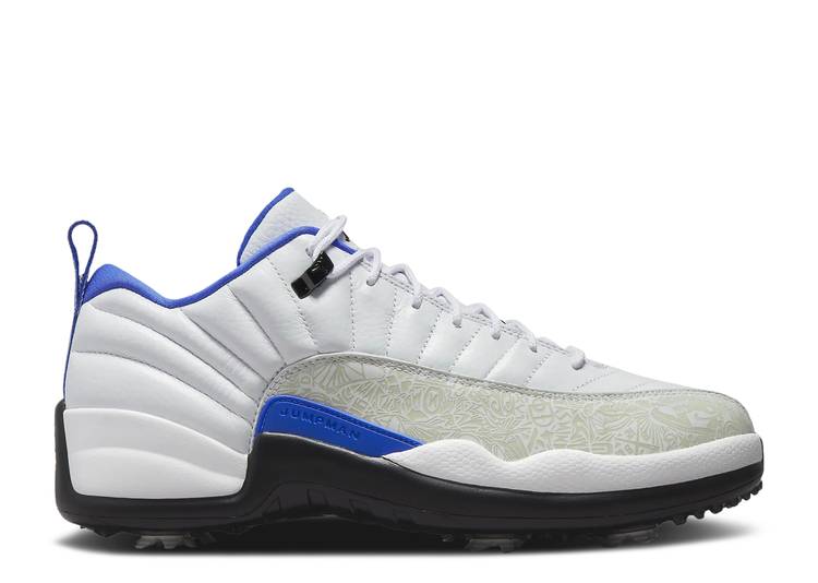 【 AIR JORDAN AIR JORDAN 12 LOW GOLF 'WHITE GAME ROYAL' / WHITE GAME ROYAL BLACK 】 ナイキ ゴルフ ゲーム 白色 ホワイト 黒色 ブラック エアジョーダン ゲームロイヤル 青 ブルー' ブルー スニーカー メンズ