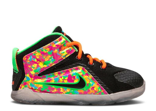 【 NIKE LEBRON 12 TD 'CEREAL' / BLACK MULTI COLOR BLACK 】 レブロン 黒色 ブラック ベビー ナイキ 【 NIKE LEBRON 12 TD 'CEREAL' / BLACK MULTI COLOR BLACK 】 レブロン 黒色 ブラック ベビー ナイキ