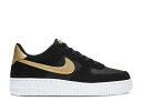 【 NIKE AIR FORCE 1 039 07 LV8 GS 039 BLACK METALLIC GOLD 039 / BLACK METALLIC GOLD 】 黒色 ブラック ゴールド エアフォース ジュニア キッズ ベビー マタニティ スニーカー ナイキ