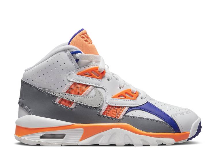  NIKE AIR TRAINER SC HIGH GS 'AUBURN' 2022 / SAIL LIGHT ZEN GREY TART...