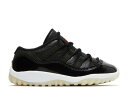 【 AIR JORDAN JORDAN 11 RETRO LOW TD '72-10' / BLACK WHITE SAIL GYM RED 】 ナイキ 黒色 ...