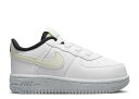 【 NIKE FORCE 1 CRATER NEXT NATURE TD 'WHITE LIGHT BONE' / WHITE VOLT BLACK LIGHT BONE 】 白色 ホワイト 黒色 ブラック ベビー ナイキ