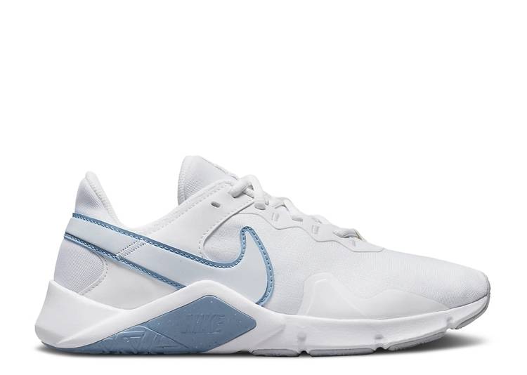 【 NIKE WMNS LEGEND ESSENTIAL 2 'WHITE AURA' / WHITE AURA PHANTOM WORN BLUE 】 レジェンド 白色 ホワイト オーラ 青色 ブルー スニーカー レディース ナイキ