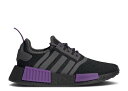 【 ADIDAS NMD_R1 J 'BLACK GREY ACTIVE PURPLE' /