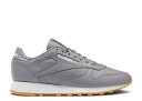 y REEBOK CLASSIC LEATHER 'PURE GREY GUM' / PURE GREY FOOTWEAR WHITE GUM z [{bN NVbN U[ DF O[ sA F zCg Xj[J[ Y