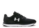 【 UNDER ARMOUR WMNS CHARGED IMPULSE 2 'BLACK JET GREY' / BLACK JET GREY 】 黒色 ブラック 灰色 グレー アンダーアーマー スニーカー レディース