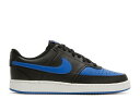 【 NIKE COURT VISION LOW 'BLACK GAME ROYAL' / BLACK GAME ROYAL WHITE 】 コート ゲーム 黒色...