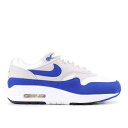 【 NIKE AIR MAX 1 OG ANNIVERSARY 'ROYAL' / WHITE GAME ROYAL NEUTRAL GREY 】 マックス 白色 ホワイト ゲーム 灰色 グレー エアマックス ゲームロイヤル 青 ブルー スニーカー メンズ ナイキ