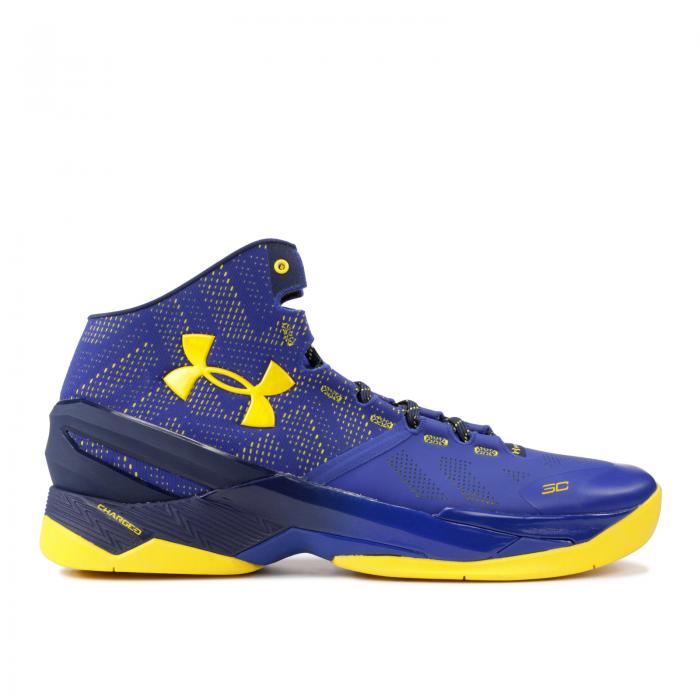 【 UNDER ARMOUR CURRY 2 'DUB NATION' / COBALT ACADEMIE TAXI 】 カリー アンダーアーマー スニーカー メンズ