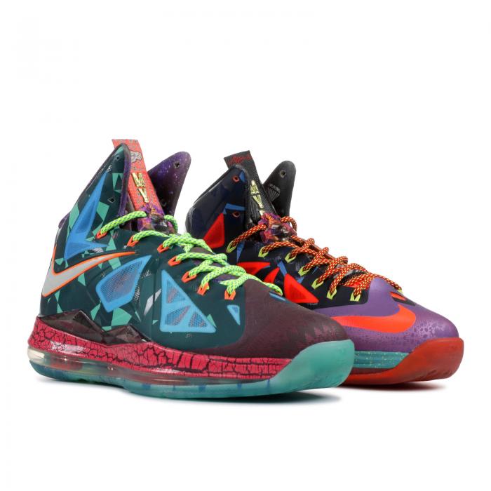 【 NIKE LEBRON 10 PREMIUM 'WHAT THE MVP' / DK ATMC TL RFLCT SLVR TD PL BL 】 レブロン プレミアム スニーカー メンズ ナイキ