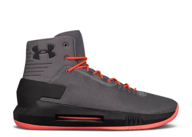 【 UNDER ARMOUR DRIVE 4 'GRAPHITE' / GRAPHITE BLACK 】 黒色 ブラック アンダーアーマー スニーカー メンズ