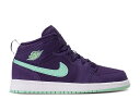 【 AIR JORDAN AIR JORDAN 1 MID PS 'INK EMERALD RISE' / INK EMERALD RISE WHITE 】 ナイキ ミッド ライズ 白色 ホワイト エアジョーダン ジュニア キッズ ベビー マタニティ スニーカー