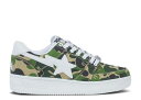 【 BAPE WMNS BAPESTA LOW 'ABC CAMO - GREEN' / GREEN 】 カモ柄 緑 グリーン スニーカー レディース ベイプ