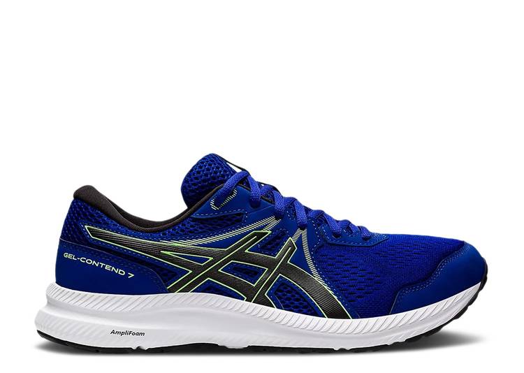 【 ASICS GEL CONTEND 7 'MONACO BLUE' / MONACO BLUE BLACK 】 青色 ブルー 黒色 ブラック スニーカー..