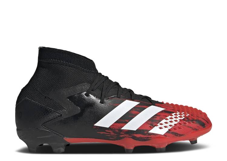 【 ADIDAS PREDATOR MUTATOR 20.1 FG J 'BLACK ACTIVE RED' / CORE BLACK CLOUD WHITE ACTIVE 】 アディダス プレデター コア 黒色 ブラック 白色 ホワイト ジュニア キッズ ベビー マタニティ スニーカー