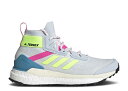 【 ADIDAS WMNS TERREX FREE HIKER PRIMEBLUE 'HALO BLUE YELLOW SCREAMING PINK' / HALO BLUE HI RES YELLOW 】 アディダス フリー 青色 ブルー 黄色 イエロー スニーカー レディース