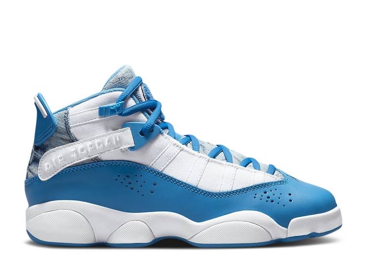 【 AIR JORDAN JORDAN 6 RINGS GS 'BLEACHED DENIM' / WHITE DUTCH BLUE 】 ナイキ リング 白色 ホワイ..