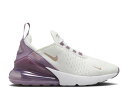 【 NIKE AIR MAX 270 GS 'WHITE AMETHYST WAVE' / SUMMIT WHITE AMETHYST WAVE WHITE 】 マックス 白色 ホワイト ウェーブ ウェイブ エアマックス ジュニア キッズ ベビー マタニティ スニーカー ナイキ(4)