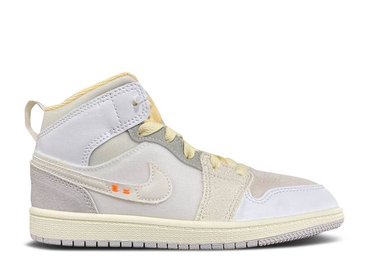  AIR JORDAN JORDAN 1 MID SE CRAFT PS 'INSIDE OUT' / WHITE NEUTRAL GRE...