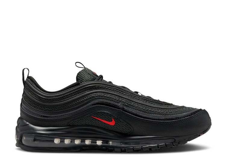 【 NIKE AIR MAX 97 'BLACK UNIVERSITY RED' / BLACK UNIVERSITY RED WHITE 】 マックス 黒色 ブラック 赤 レッド 白色 ホワイト エアマックス スニーカー メンズ ナイキ