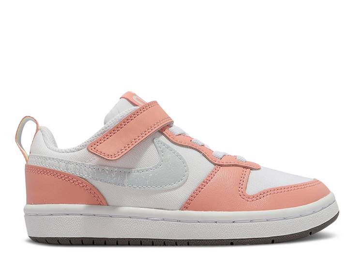  NIKE COURT BOROUGH LOW 2 SE PS 'WHITE LIGHT MADDER ROOT' / WHITE LIGHT MADDER ...