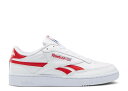 【 REEBOK CLUB C REVENGE 'WHITE VECTOR RED' / CLOUD WHITE VECTOR RED CLOUD 】 リーボック クラブ 白色 ホワイト 赤 レッド スニーカー メンズ