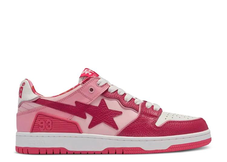 【 BAPE WMNS SK8 STA #2 'ABC CAMO - RED' / RED 】 カモ柄 赤 レッド スニーカー レディース メンズ ベイプ