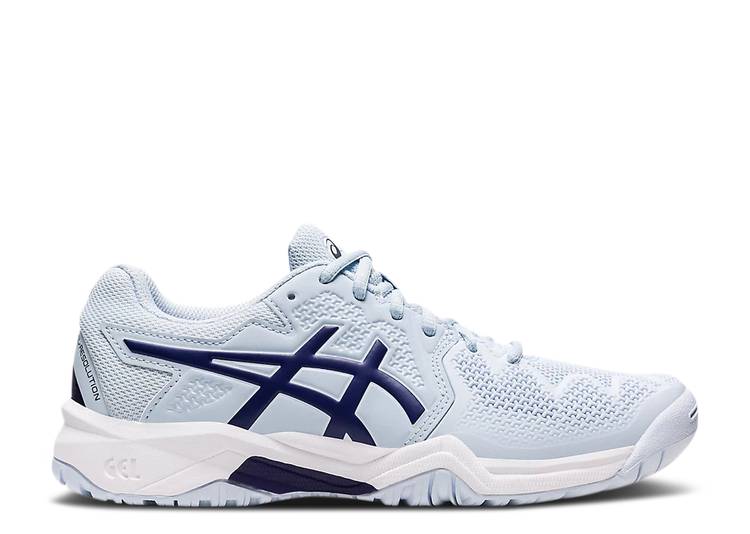 アシックス ASICS スカイ 青色 ブルー 'SOFT BLUE' ジュニア キッズ 【 ASICS GEL RESOLUTION 8 GS SKY DIVE SOFT BLUE 】